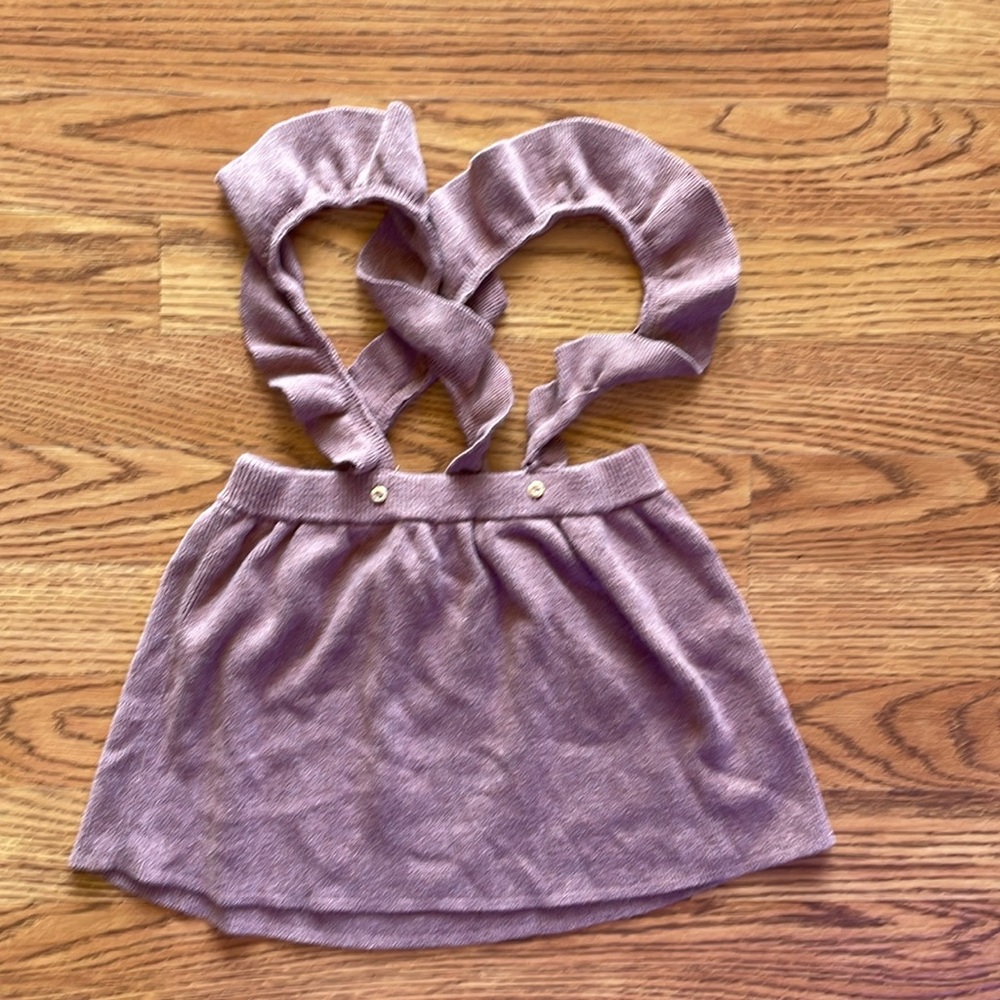 H&M sweater overall dress dusty pink - 18m - like new